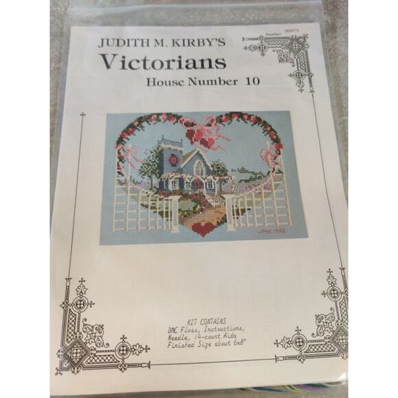 Judith M. Kirby Victorians House Number 10 Cross Stitch Complete Kit - Picture 1 of 5
